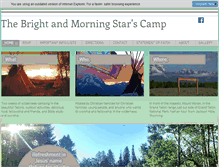 Tablet Screenshot of brightandmorningstarcamp.com